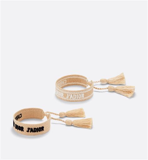 bracciale dior in cotone|Set di bracciali J'Adior Cotone Mizza beige multicolore .